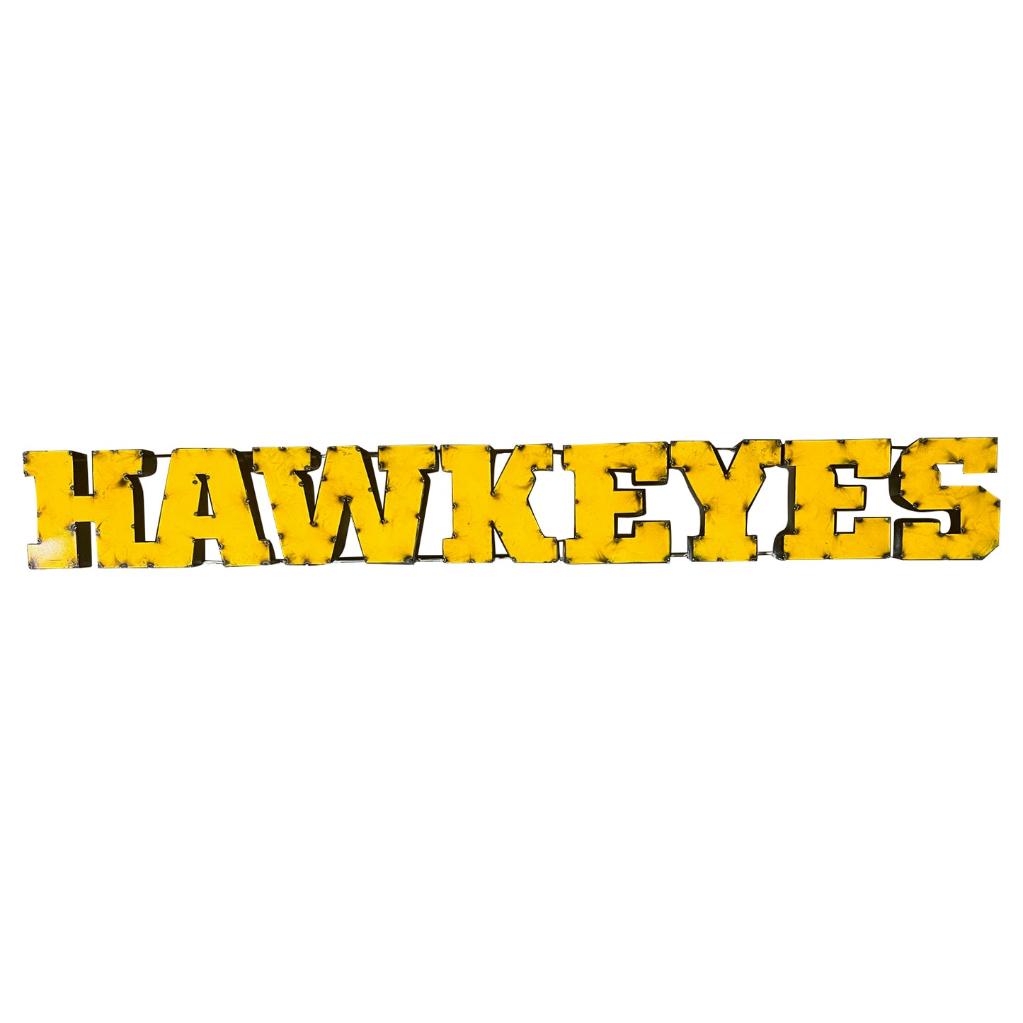 Iowa Hawkeyes Recycled Metal Wall Decor