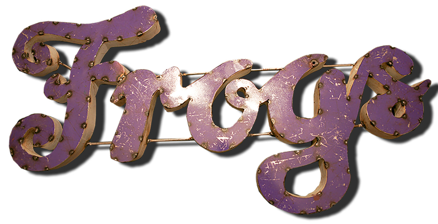 TCU Frogs Recycled Metal Wall Decor