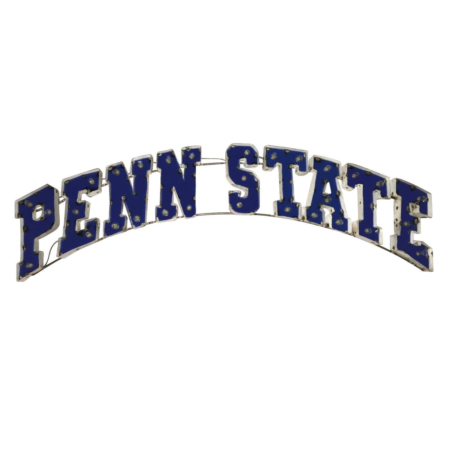 Penn State University Arched Lighted Recycled Metal Wall Decor