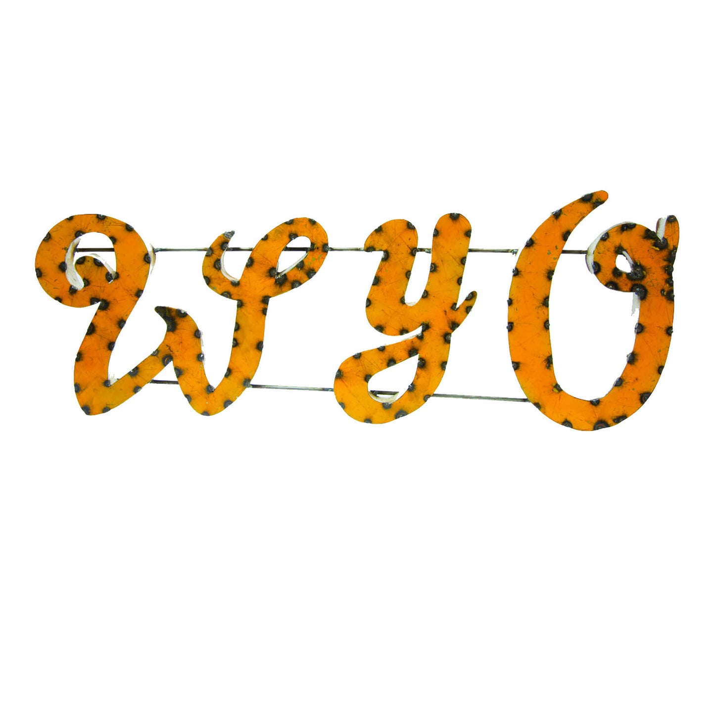 University of Wyoming WYO Recycled Metal Wall Decor