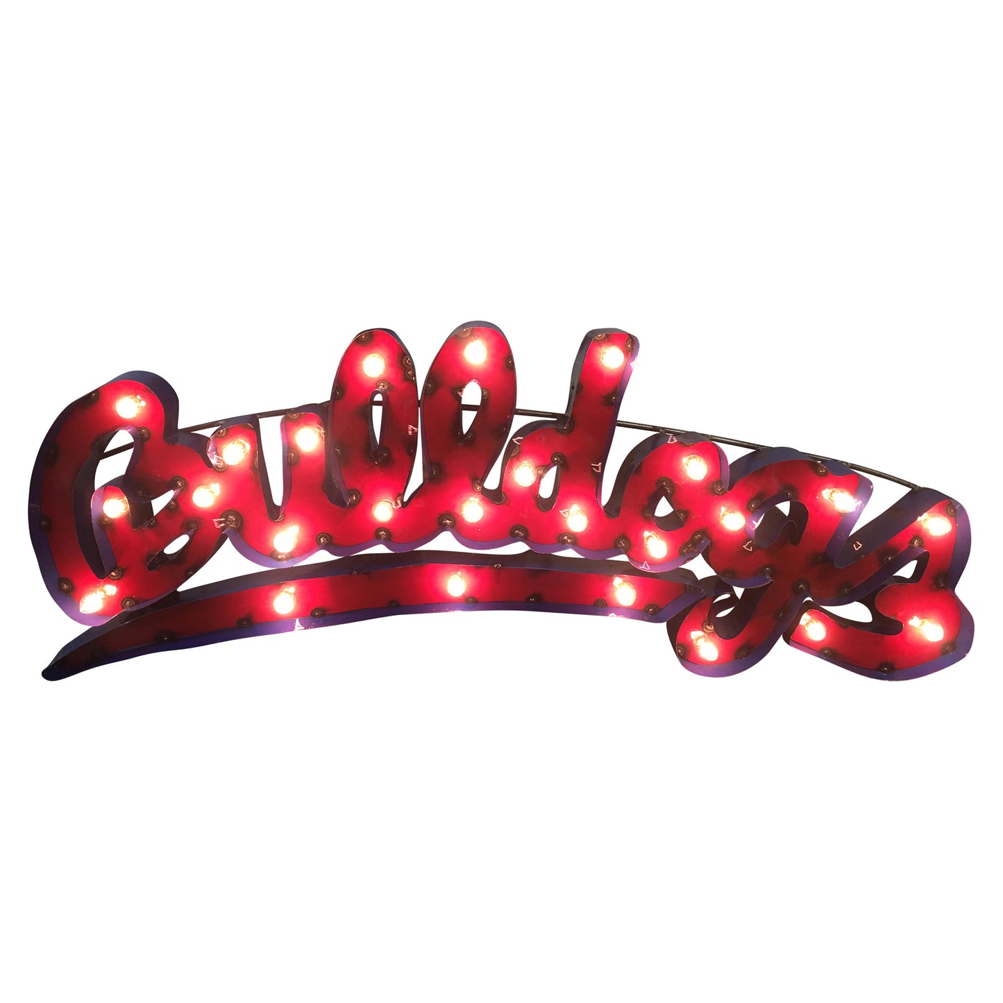 Fresno State Bulldogs Lighted Recycled Metal Wall Decor