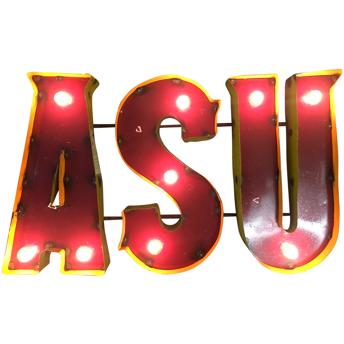 Arizona State University Lighted Recycled Metal Wall Decor