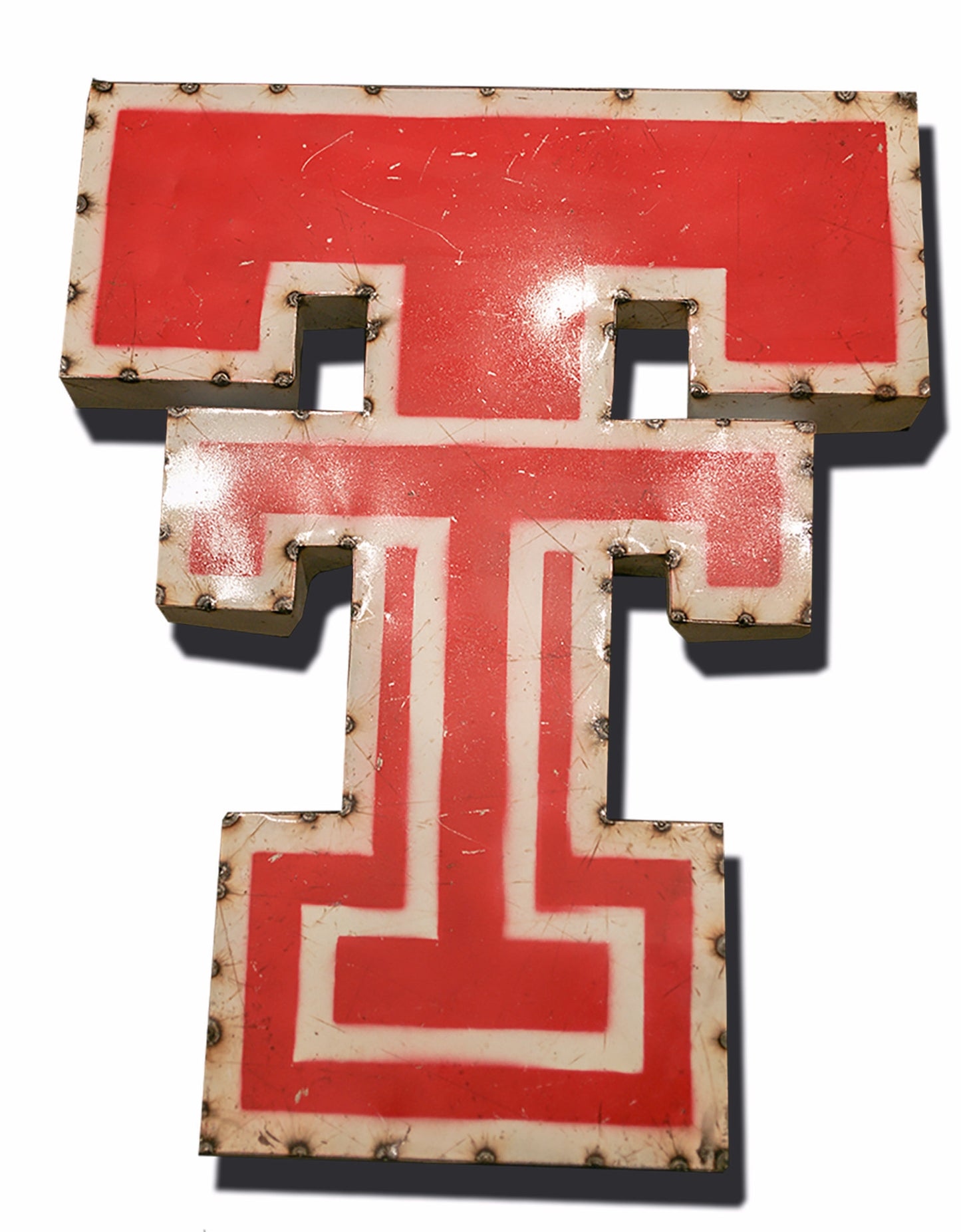 Texas Tech Double T Logo Recycled Metal Wall Decor