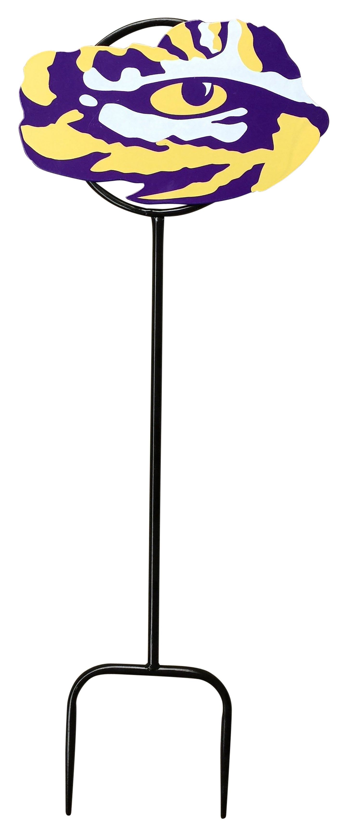 LSU Tiger Eye Wrought Iron Yard Decor
