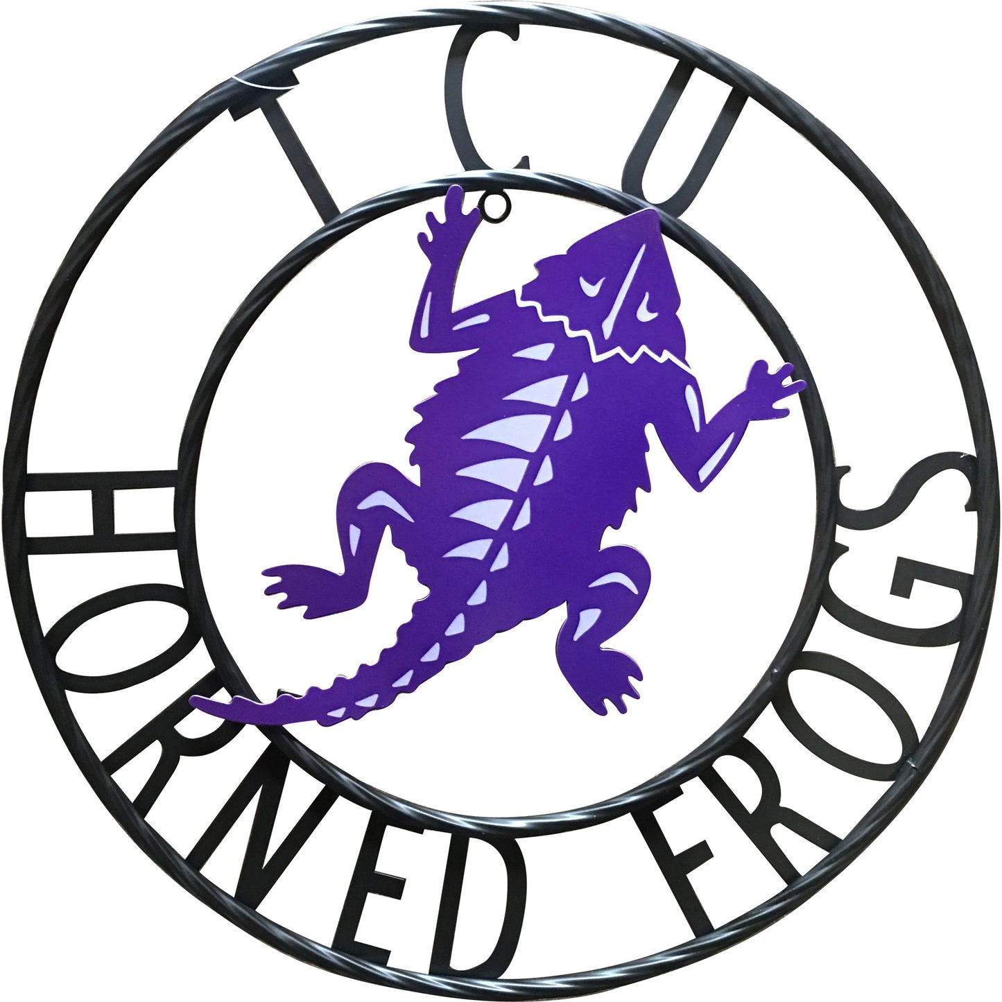 TCU Horned Frogs Wrought Iron Wall Decor