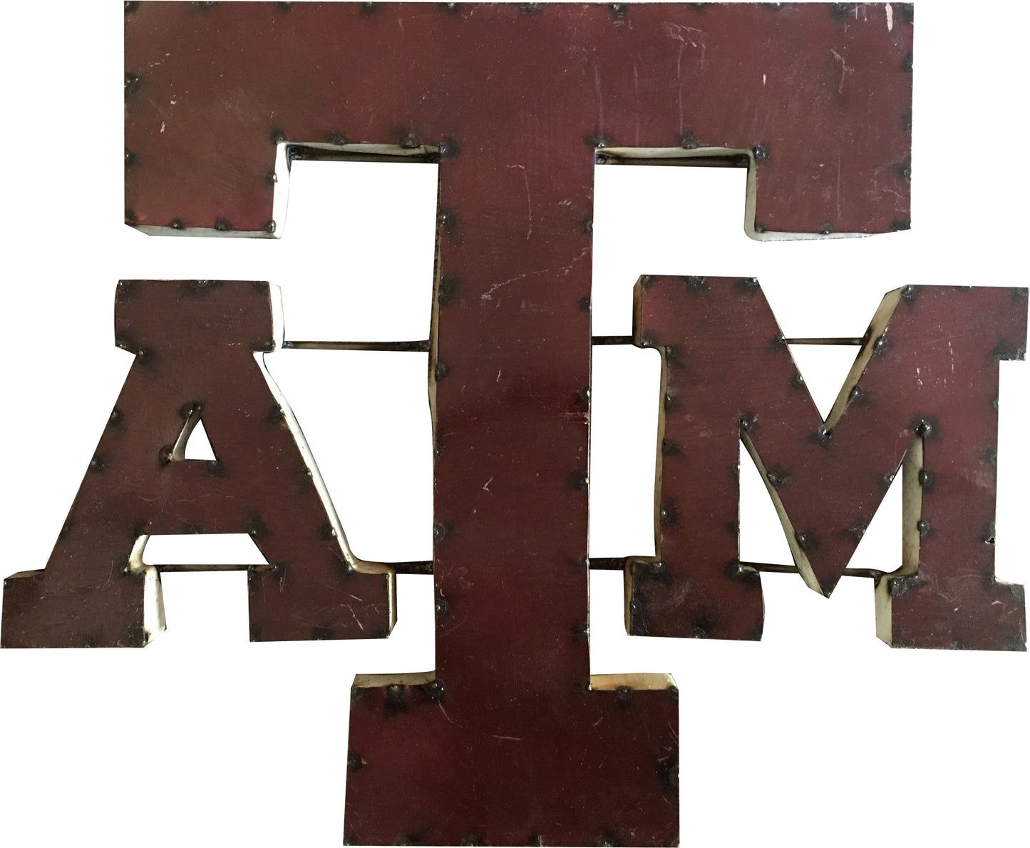 Texas A&M Logo Recycled Metal Wall Decor
