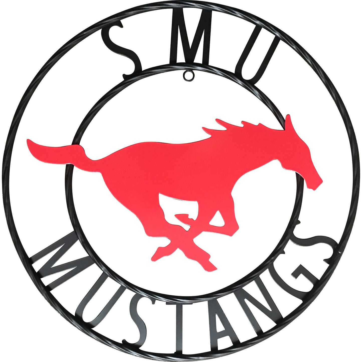 SMU Mustangs Wrought Iron Wall Decor