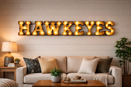 Transform your space with custom recycled metal signs that shine bright! Explore unique designs illuminated with lights for an eco-friendly style boost.