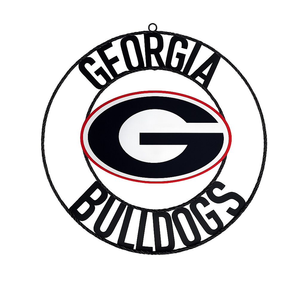 University of Georgia Bulldogs Wrought Iron Wall Decor