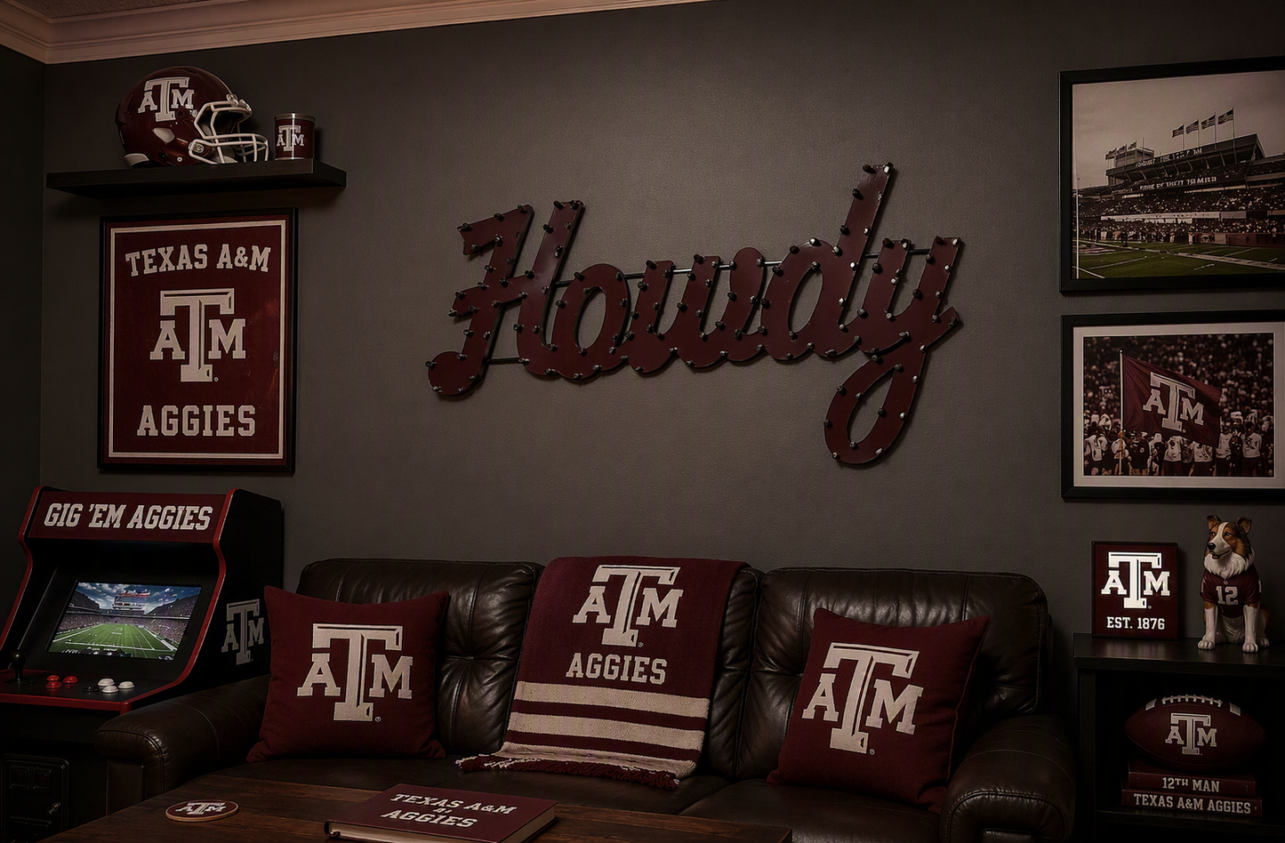 Texas A&M Howdy Recycled Metal Wall Decor
