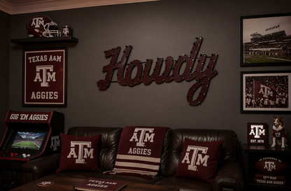 Texas A&M Howdy Recycled Metal Wall Decor
