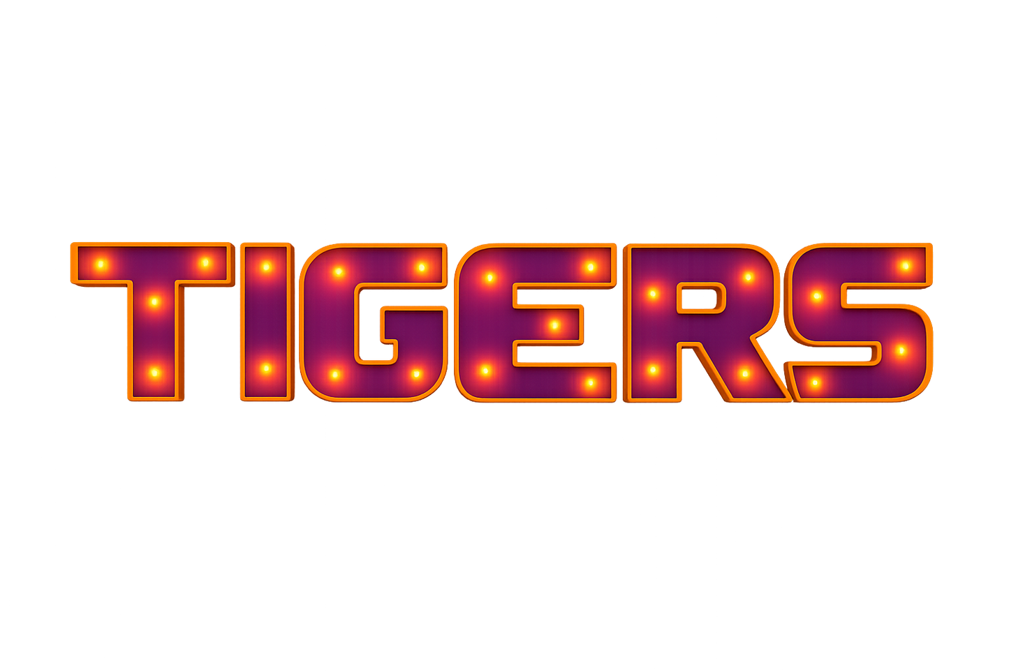 LSU Tigers Lighted Metal Wall Sign — Handcrafted, Officially Licensed Decor