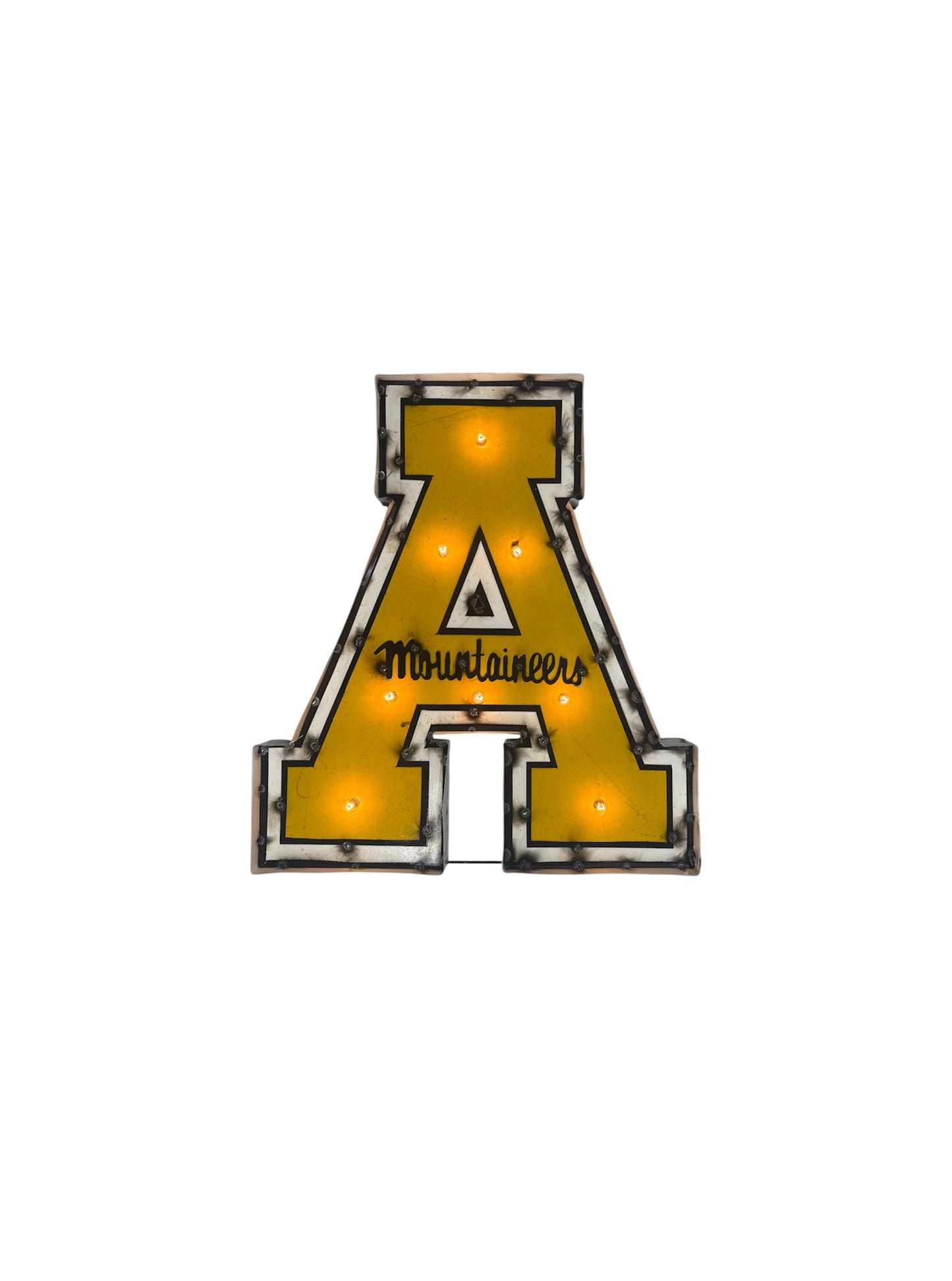 Appalachian State University Lighted Metal Logo