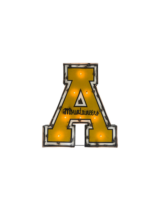 Appalachian State University Lighted Metal Logo