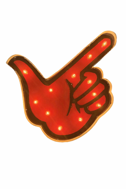 Texas Tech Guns Up Lighted Recycled Metal Wall Decor