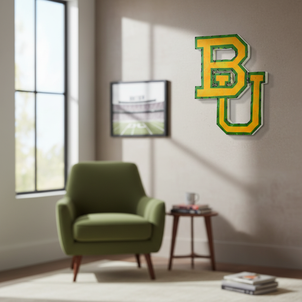 Baylor BU Recycled Metal Wall Decor