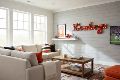 Oklahoma State Cowboys Lighted Recycled Metal Wall Decor
