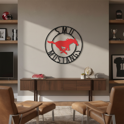 SMU Mustangs Wrought Iron Wall Decor