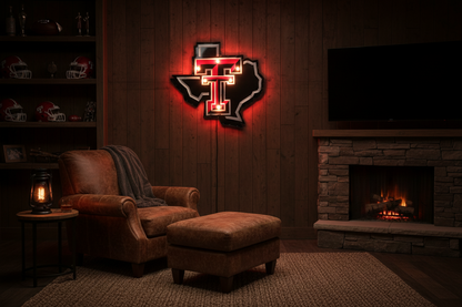 Texas Tech Red Raiders Lonestar Pride Lighted recycled metal decor