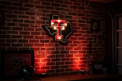 Texas Tech Red Raiders Lonestar Pride Lighted recycled metal decor