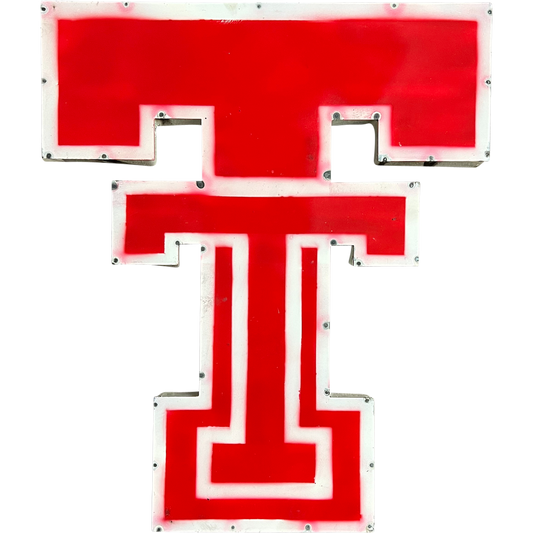 Texas Tech  Double T Logo Recycled Metal Wall Decor