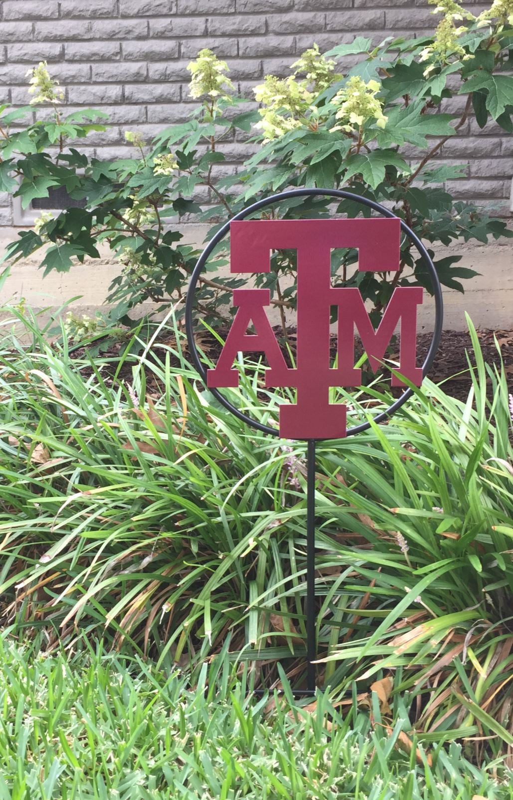 Texas A&M University Logo Wrought Iron Yard Decor LRT Metal Decor & More